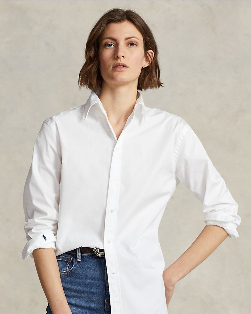 Ralph Lauren Damen Relaxed-Fit-Hemd aus Baumwolle