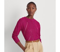 Kurzgrößen - Strickpullover mit Lochmuster