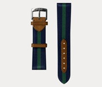 Uhrenarmband aus gestreifter Seide
