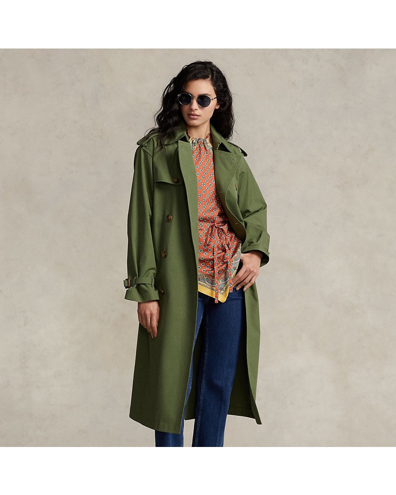 Ralph Lauren Damen Trenchcoat aus Popeline