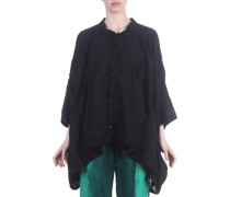 DIP Bluse Baumwolle Oversize schwarz