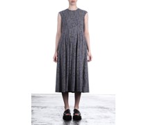 Stretch Midi-Kleid grau