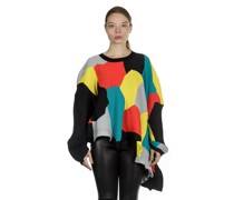 Pullover Plisseestrick multicolour