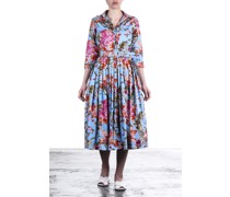 Kleid AUDREY hellblau mit Print