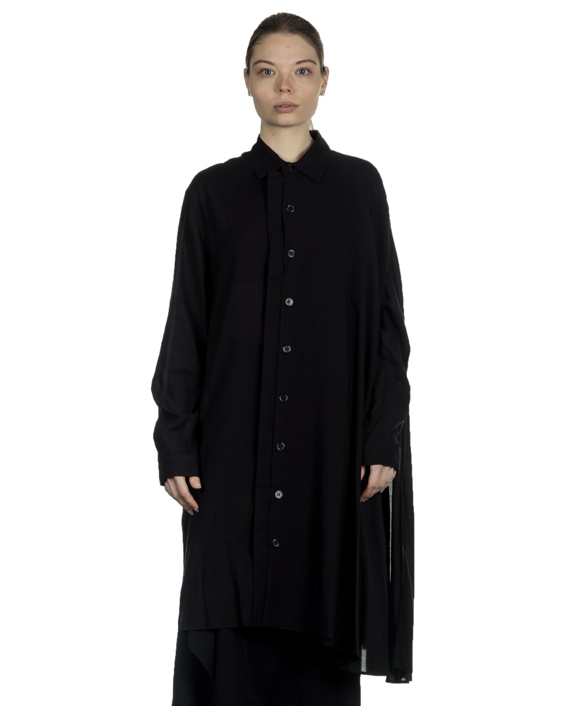 Yohji Yamamoto Damen Avantgarde Cape Bluse schwarz