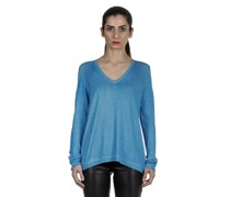 Pullover aus Kaschmir-Seidengemisch blau