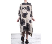 Hemdblusenkleid Oversize Ash Print