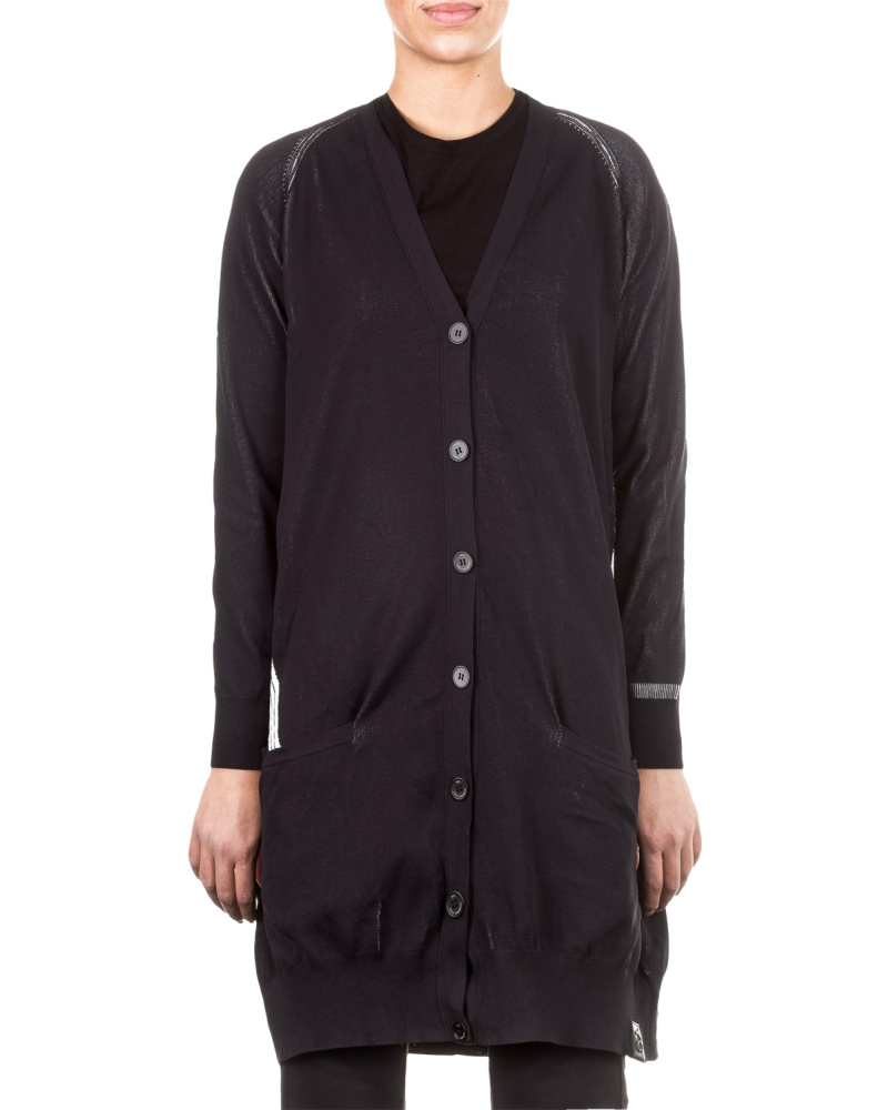 Y-3 Damen Cardigan oversized schwarz