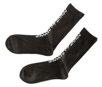Socken mit Logo-Print schwarz