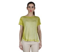 Oversized T-Shirt aus feinem Material lemon