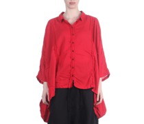 DIP Bluse Baumwolle Oversize rot