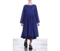 Taft Kleid Oversized in Midi Länge royalblau