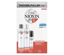 Nioxin Haarpflege System 4 Colored Hair Progressed Thinning3-Step-System Set Cleanser Shampoo 150 ml + Scalp Therapy Revitalizing Conditioner 150 ml + Scalp & Hair Treatment 40 ml