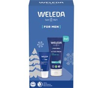 Weleda Pflege Herrenpflege Geschenkset Men For Men Feuchtigkeitscreme 30 ml + For Men Active Fresh 3in1 Shower Gel 200 ml