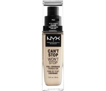 NYX Professional Makeup Gesichts Make-up Foundation Can't Stop Won't Stop Foundation Nr. 45 Deep Ebony