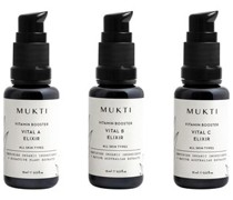Mukti Organics Gesichtspflege Seren & Öle Vitamin Booster Mini Collection Vital A Elixir 15 ml + Vital B Elixir 15 ml + Vital C Elixir 15 ml +