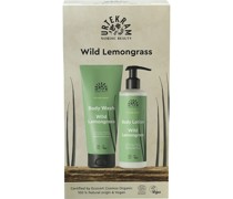 Urtekram Pflege Wild Lemon Grass Geschenkset Body Wash 200 ml + Body Lotion 245 ml