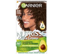 GARNIER Haarfarben Nutrisse Ultra Creme Dauerhafte Pflege-Haarfarbe 4.13 Leuchtendes Kastanienbraun