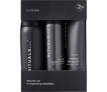 Rituals Rituale Homme Collection Geschenkset Foaming Shower Gel 50 ml + 24h Anti-Perspirant Spray 50 ml + Face Scrub 70 ml