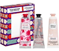 L’Occitane Limitierte Editionen Weihnachten Blumiges Handcreme-Trio Xmas 23 Kirschblüte Handcreme + Rose Handcreme + Néroli & Orchidée Handcreme