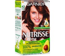 GARNIER Haarfarben Nutrisse Creme Dauerhafte Pflege-Haarfarbe 4.3 Cappuccino Goldbraun