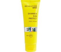 Revolution Skincare Gesichtspflege Sonnenpflege Shimmer Sun Protect Face Cream SPF 50
