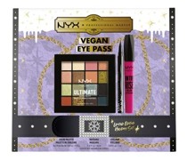 NYX Professional Makeup Augen Make-up Eyeliner X-mas Vegan Eye Pass Color Palette 0,83 g + Epic Ink Liner 1 ml + On The Rise Volume Mascara 10 ml