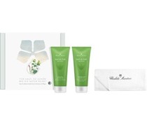 Charlotte Meentzen Pflege Natur Pur Balance Frühlingsbox Duschgel Grüner Tee 200 ml + Körperbalsam Grüner Tee 200 ml + 1 x Gästehandtuch + 1 x hochwertige wiederverwendbare Geschenkbox