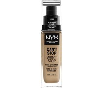 NYX Professional Makeup Gesichts Make-up Foundation Can't Stop Won't Stop Foundation Nr. 17 Beige