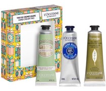 L’Occitane Limitierte Editionen Weihnachten Handcreme-Trio Klassik Xmas 23 Shea Handcreme 30 ml + Mandel Handcreme 30 ml + Verbene Handcreme 30 ml