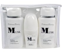 Bettina Barty Damendüfte Musk Geschenkset Hand & Bodylotion 150 ml + Body & Shower Gel 150 ml + Deo Roll-On 50 ml