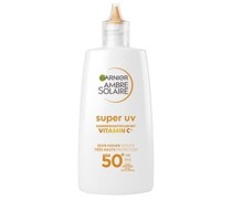 GARNIER Sonnenschutz Ambre Solaire Super UV Sonnenschutzfluid Anti-Dark-Spots mit Vitamin C LSF 50+