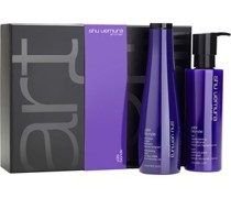 Shu Uemura Haarpflege yūbi blonde Geschenkset Anti-Gelbstich Purple Shampoo 300 ml + Glow Conditioner 250 ml