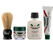 Proraso Herrenpflege Sensitive Travel Kit Pre Shave Cream  Refresh 15 ml + Shave Cream Refresh 10 ml + After Shave Balm Sensitive 25 ml + Shaving Brush