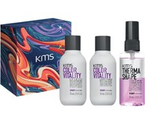 KMS Haare Colorvitality Geschenkset Colorvitality Shampoo 75 ml + Colorvitality Conditioner 75 ml + Thermashape Quick Blow Dry 75 ml