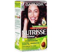 GARNIER Haarfarben Nutrisse Creme Dauerhafte Pflege-Haarfarbe 3.6 Dunkle Kirsche