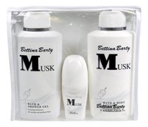 Bettina Barty Damendüfte Musk Geschenkset Hand & Body Lotion 500 ml + Bath & Shower Gel 500 ml + Deo Roll-On 50 ml