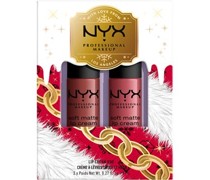 NYX Professional Makeup Lippen Make-up Lipgloss X-mas Soft Matte Lip Cream Duo 2 x Liquid Lipstick 8 ml Duo 01