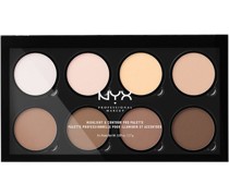 NYX Professional Makeup Gesichts Make-up Highlighter Highlight & Contour Pro Palette