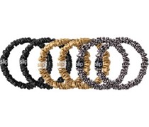 slip Accessoires Hair Care 6er PackPure Silk Skinny Hair Scrunchies Leopard Mix