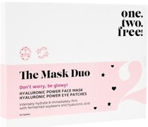 One.two.free! Pflege Gesichtspflege The Mask Duo 3 Hyaluronic Power Face Masks + 6 Hyaluronic Power Eye Patches