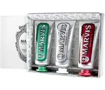 Marvis Pflege Zahnpflege Geschenkset Classic Strong Mint 25 ml + Whitening Mint 25 ml + Cinnamon Mint 25 ml