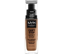 NYX Professional Makeup Gesichts Make-up Foundation Can't Stop Won't Stop Foundation Nr. 23 Caramel
