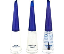Nagel Dekoration French Manicure Set Glitter