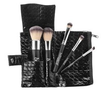 Bellápierre Cosmetics Make-up Pinsel Travel Brush Set Foundation Powder Brush + Angled Blush Brush + Concealer Brush + Liner/Brow Brush + Eyeshadow Brush