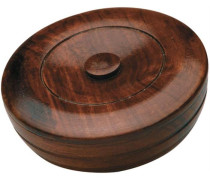 Herrenpflege Sandelholz-Serie Sandalwood Herbal Shaving Hard-Soap in Wooden Bowl