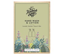 The Handmade Soap Collections Lavender & Rosemary Handpflege Geschenkset Hand Wash 300 ml + Hand Lotion 300 ml