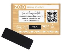 zao Augen Lidschatten & Primer Matt Eyeshadow Refill 206 Matt Black