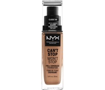 NYX Professional Makeup Gesichts Make-up Foundation Can't Stop Won't Stop Foundation Nr. 18 Classic Tan
