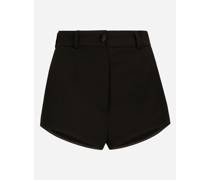 Kurze Hose im Panty-Design mit hohem Bund aus Wolle